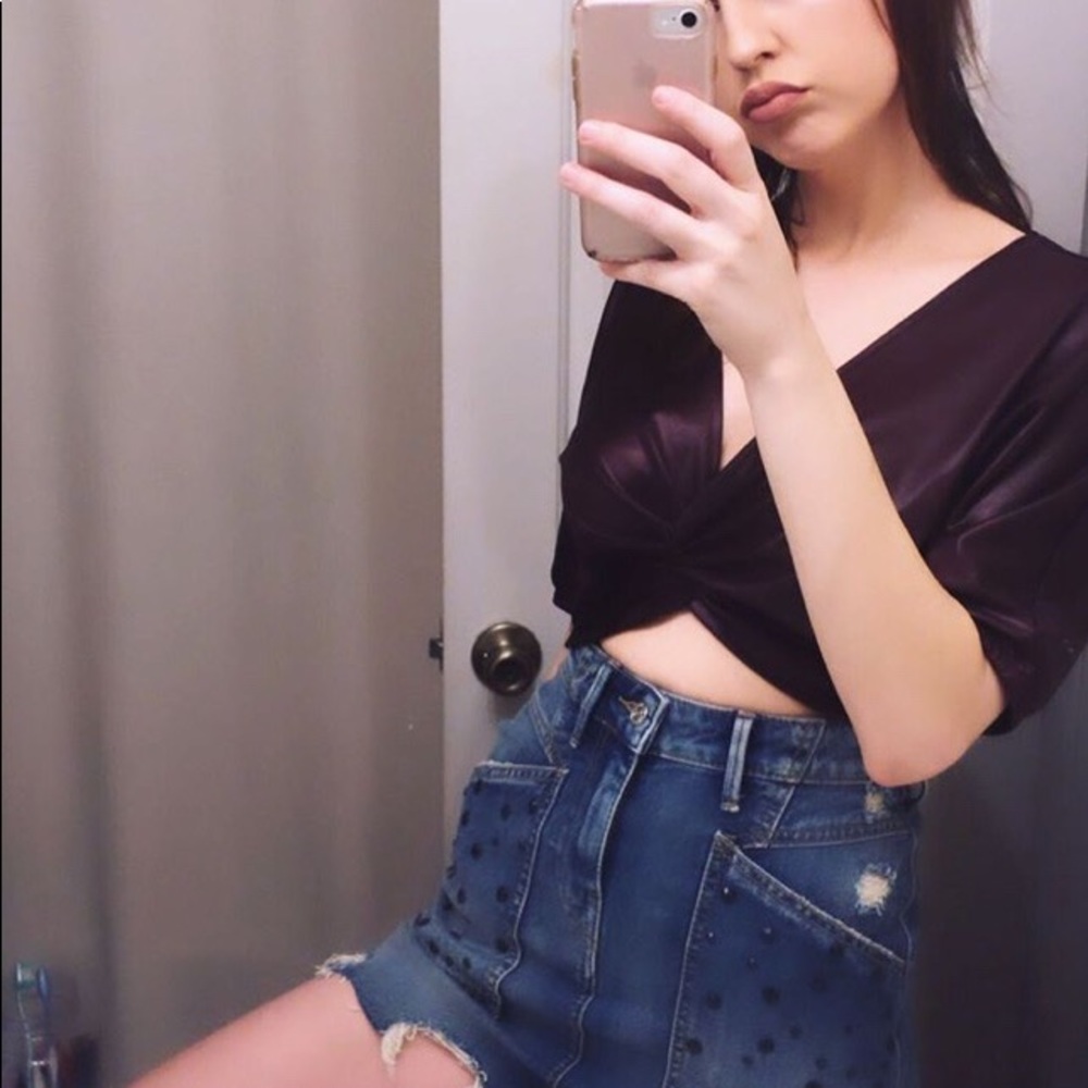 True religion mini skirt